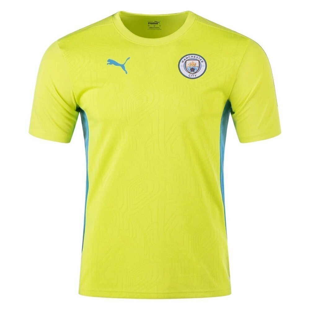 Puma Manchester City Mens Training Soccer Jersey Yellow Size S - Small - NWT $55